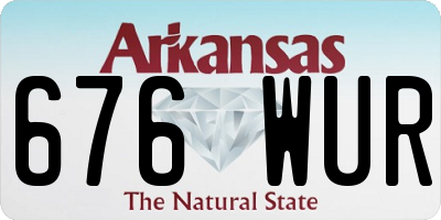AR license plate 676WUR