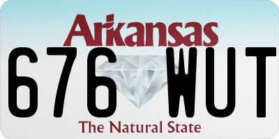 AR license plate 676WUT