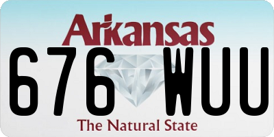 AR license plate 676WUU