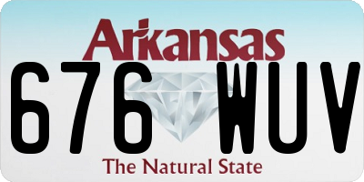 AR license plate 676WUV