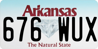 AR license plate 676WUX