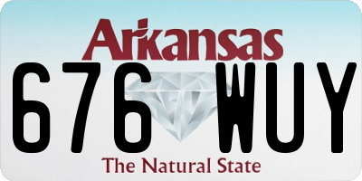 AR license plate 676WUY