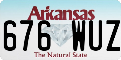AR license plate 676WUZ