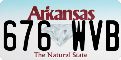 AR license plate 676WVB