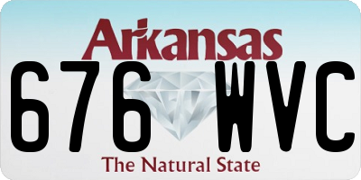 AR license plate 676WVC
