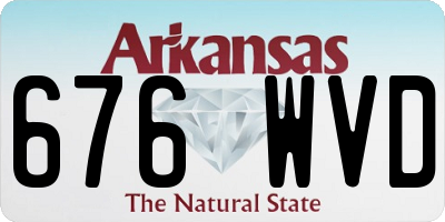 AR license plate 676WVD
