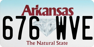 AR license plate 676WVE