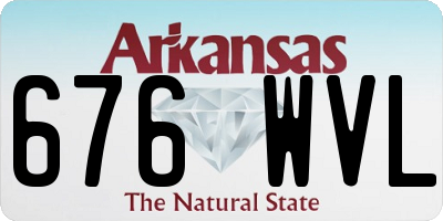 AR license plate 676WVL