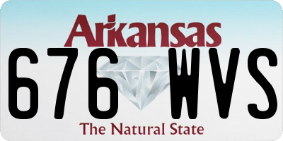 AR license plate 676WVS