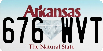 AR license plate 676WVT