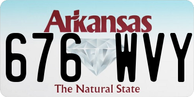 AR license plate 676WVY