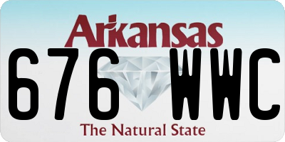 AR license plate 676WWC