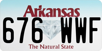AR license plate 676WWF