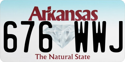 AR license plate 676WWJ