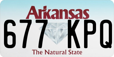 AR license plate 677KPQ