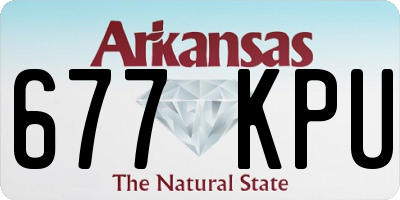 AR license plate 677KPU