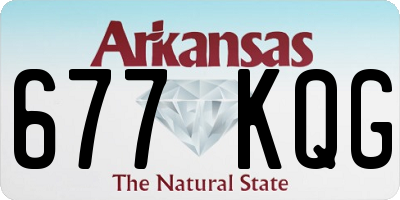 AR license plate 677KQG