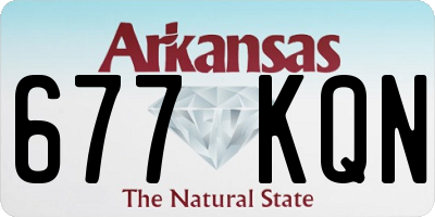 AR license plate 677KQN