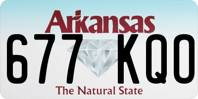 AR license plate 677KQO