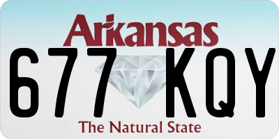 AR license plate 677KQY