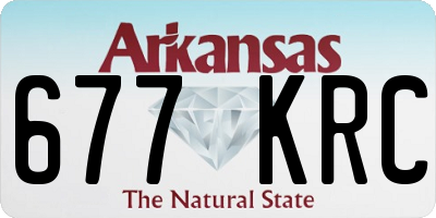AR license plate 677KRC