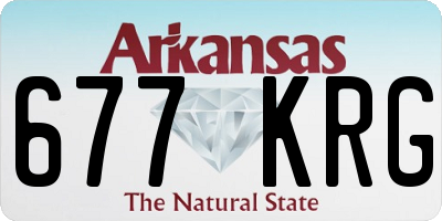 AR license plate 677KRG