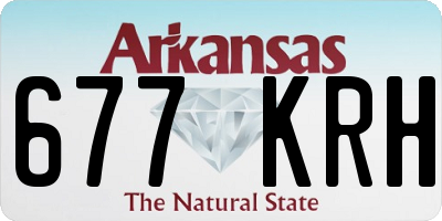 AR license plate 677KRH