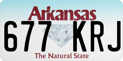AR license plate 677KRJ