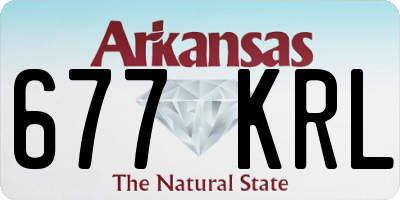 AR license plate 677KRL