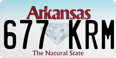 AR license plate 677KRM