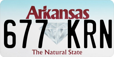 AR license plate 677KRN