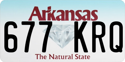 AR license plate 677KRQ