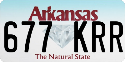 AR license plate 677KRR