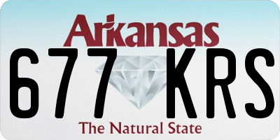 AR license plate 677KRS