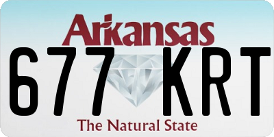 AR license plate 677KRT