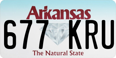 AR license plate 677KRU