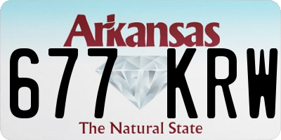 AR license plate 677KRW