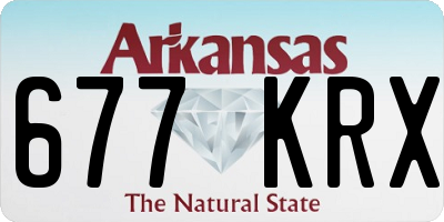 AR license plate 677KRX