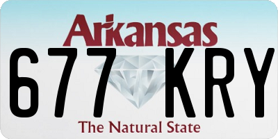 AR license plate 677KRY