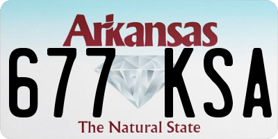 AR license plate 677KSA