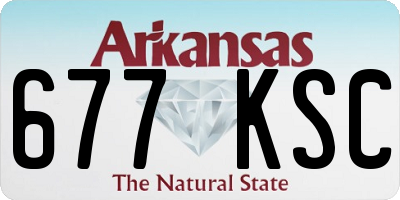AR license plate 677KSC