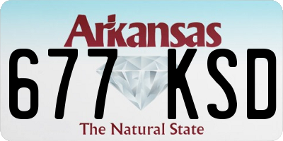 AR license plate 677KSD