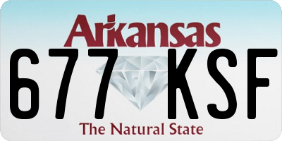 AR license plate 677KSF