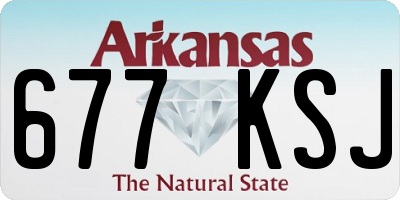 AR license plate 677KSJ