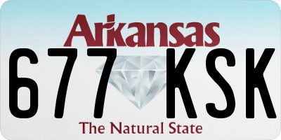AR license plate 677KSK