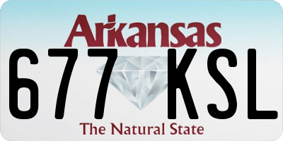 AR license plate 677KSL