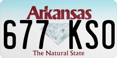 AR license plate 677KSO