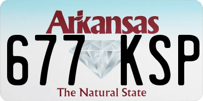 AR license plate 677KSP