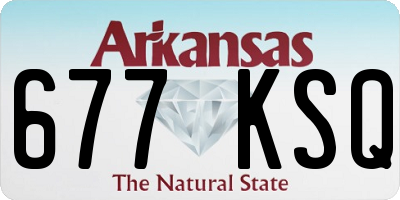 AR license plate 677KSQ