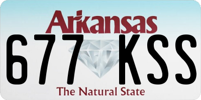 AR license plate 677KSS